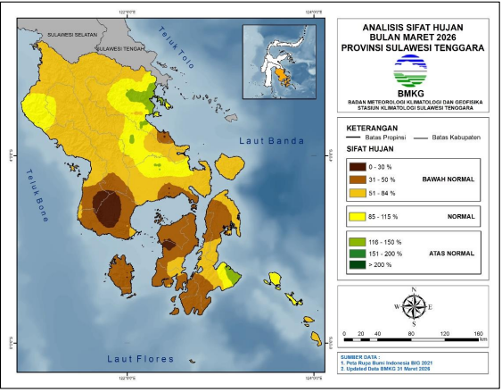 Peta Sifat Hujan Bulanan
